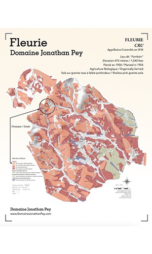 Domaine Jonathan Pey - Fleurie - Soil Map  thumbnail